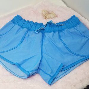 Lululemon Work It Out Shorts Beach Blue Size 12-14